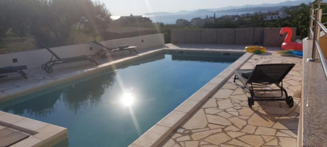 Villa Ana Perfect For Families With Kids And Groups,House With Heated Pool Podstrana Luaran gambar